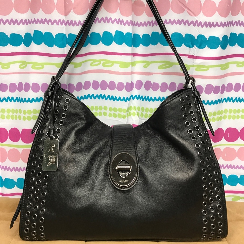 COACH MADISON GROMMETS CARLYL SHOULDER BAG